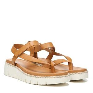 Franco Sarto Tan Sandals with Chunky Platform Sole
